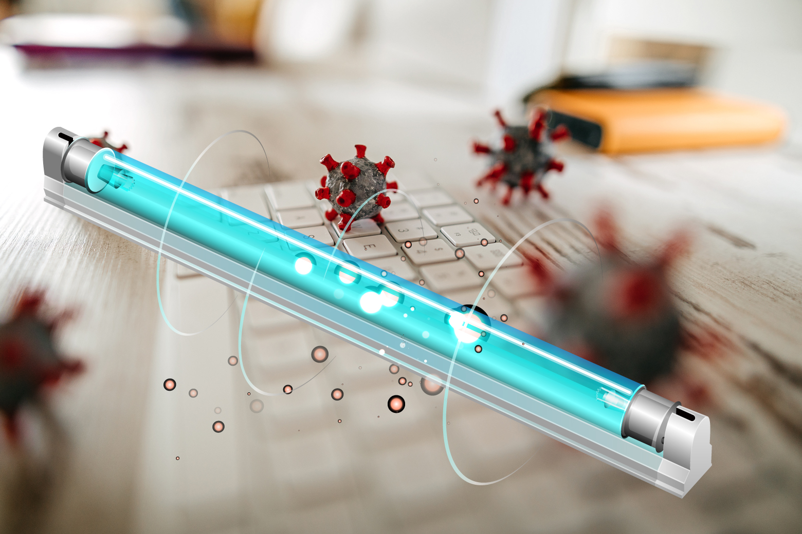 UV lamp for large scale water treatment